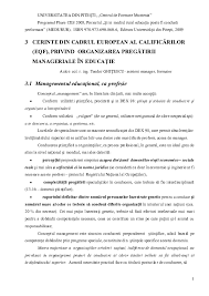 O calificare „de la ajutoare. Pdf Cerinte Din Cadrul European Al CalificÄrilor Eqf Privind Organizarea PregÄtirii Manageriale In EducaÅ£ie Teodor GhiÅ£escu Academia Edu