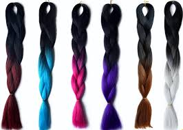 colored hair extensions for braiding weaving clamping