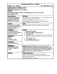 My Math Mcgraw Hill Grade 1 Chapter 4 Lesson Plans Math Books Teacher Manual Lesson Plans