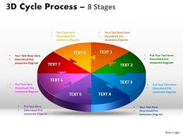 3d Flow Chart Diagram Style 3 Powerpoint Design Template