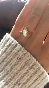 1 5 Carat Marquise Diamond With Simple Gold Band Engagement Ring Weddingring D Minimalist Engagement Ring Beautiful Engagement Rings Simple Engagement Rings