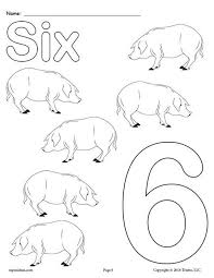 Printable Animal Number Coloring Pages Numbers 1 10 Free Printable Numbers Coloring Pages Numbers Preschool