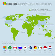 When credit card compare created a visual map of the literal translations of every country's name arranged by continent,. The World S Tech Giants Compared To The Size Of Economies