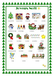 Le Noel Vocabulaire De Noel Noel En France Enfants Francais