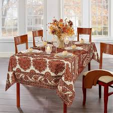 New french striped organic cotton tablecloth. 20 Best Thanksgiving Tablecloths Stylish Fall Tablecloths And Runners