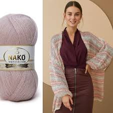 salas hirkalar bu sene cok moda en guzel seker pembesi tonlarini nako angora luks simli ile yakalayin bu hos modeli nako iplikleri icin tasarlayan zehra a