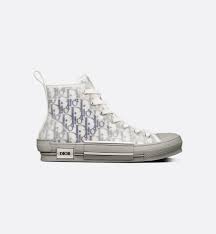 Größte auswahl an neuware & aktionen nur auf lyst.de. B23 High Top Sneaker Dior Oblique Canvas In Weiss Und Marineblau Schuhe Herrenmode Dior