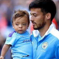 DAVID SILVA, ON HIS SON MATEO: "What he does now, is run up and down all  the time. He's not paying attention to the ball so far. I will support him  if