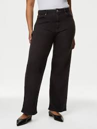 Wide Leg Jean Marks & Spencer en Noir