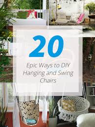 Others can be fixed easily with a spritz of any replacement that requires dismantling the entire swing would be too dangerous for a person with little to no experience with diy carpentry. 20 Epic Ways To Diy Hanging And Swing Chairs Home Design Lover