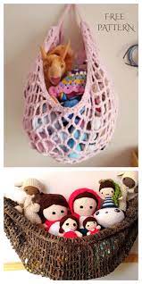 Toy Hammock Free Crochet Patterns And Paid Diy Magazine Toy Hammock Crochet Hammock Crochet Storage