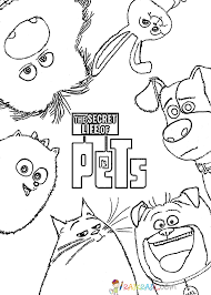 Many children begin their early association with the natural world (and the animals in it) through coloring and art activities. Secret Life Of Pets Coloring Book The Secret Life Of Pets Coloring Pages Print Them For Free Coloring Pages Secret Life Of Pets Coloring Books
