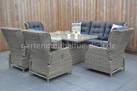 Eine garten lounge lohnt sich für jeden garten, unabhängig von dessen größe. Valencia Verstellbares Dining Lounge Set 3er Mit Esstisch Und 2 Extra Sessel Sandgrau Meliert Garten Mobel Fur Dich