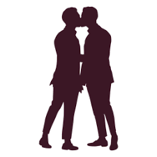 Download Gay Couple Kissing Silhouette Transparent Png Svg Vector