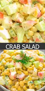 This Simple Crab Salad Recipe Is My Favorite Way To Enjoy Imitation Crab Meat It Is So Refreshing Flavorful In 2020 Crab Salad Recipe Imitation Crab Salad Crab Salad