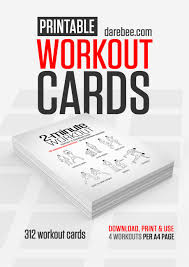 35 minutes how to do it: Free Printable Workout Cards Katie The Creative Lady