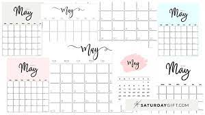 Free printable 2021 calendars in adobe pdf format (.pdf). Cute Free Printable May 2021 Calendar Saturdaygift