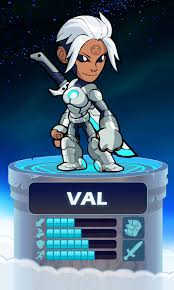The legends of brawlhalla are the playable personas in the game. Val Brawlhalla
