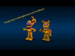 Glitchtrap (fnaf vr，spring bonnie，purple guy) this is glitchtrap. Adventure Purple Guy In Springbonnie And Fredbear Speededit Youtube