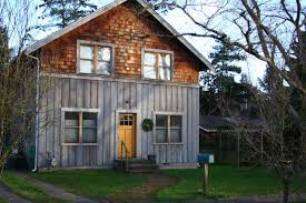 Create a beautiful wood interior with the natural warmth of real, sustainable wood. Grey Stained Board Batten With Cedar Shakes Exterior Siding Options Exterior House Siding House Siding