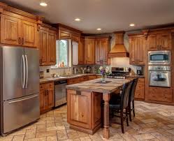 cherry cabinets kitchen, rustic kitchen