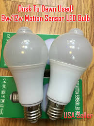 Aukora 9w Motion Activated Led Bulb E26 E27 Motion Sensor Light Bulb For Sale Online Ebay