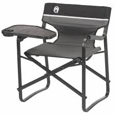 Coleman Aluminum Deck Chair With Swivel Table Deck Chairs Outdoor Folding Chairs Camping Furniture