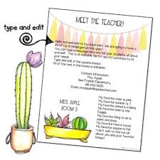 See more ideas about cactus, classroom, classroom themes. Cactus Theme Meet The Teacher Editable Templates Tpt