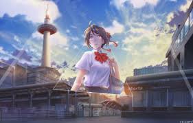 Is kimi no na wa connected to weathering with you (self.kiminonawa). Wallpaper Anime Art Movie Your Name Your Name Mitsuha Miyamizu Raidyhd Kimi No Na Wa Images For Desktop Section Art Download