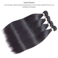 Hence your extensions can become more coarse; Brazilian 100 Virgin Hair 4 Bundles Straight Hair Weave Extensions Body Wave Wig Weave Hairstyles Straight Hairstyles