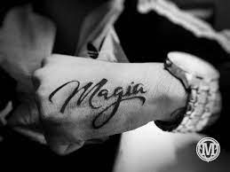 Photo By Valeeriaaruiz On Instagram Tattoo Mentattoo Magia Letteringtattoo Handtattoo Inked Tatuadoresmx Tattoo Lettering Word Tattoos Time Tattoos
