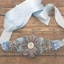 Blue And Grey Sash Maternity Sash Maternity Sash Boy Maternity Belt Belly Sash Ready To Ship Baby Shower Sash Photo Prop Baby Shower Sash Baby Shower Corsage Baby Shower Pin