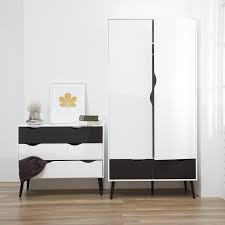 Kommode Oslo 2 2 Schwarz Weiss Fruhstuck Im Bett Bettenlager Danisches Bettenlager