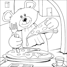 Download this running horse printable to entertain your child. 40 Awesome Pizza Coloring Pages Print Images Pizza Coloring Page Teddy Bear Coloring Pages Bear Coloring Pages