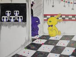 The phone guy says, don't wear the spring bonnie suit, it isn't safe. so basically, the purple man hid in springtrap to hid from the souls of the kids he had killed. Spring Bonnie And Purple Guy As Bunnies Also Other S Fivenightsatfreddys