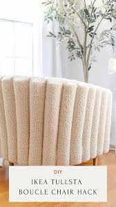 Diy Ikea Tullsta Chair Hack Diy Boucle Chair Diy Ikea Hacks Diy Living Room Chair In 2021 Ikea Diy Living Room Diy Diy Ikea Hacks