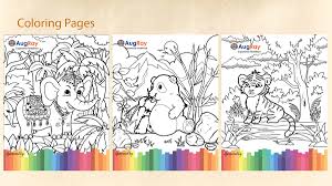 Coloring pages for children : Augmented Reality Coloring Pages On Behance