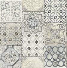 Rn71400 Patchwork Tiles Traditional Wallpaper Jaipur 2 Collection Patchwork Tiles Stick On Tiles Moroccan Tile