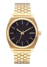 New Nixon Time Teller Watch Gold Black Stamped Review Black And Gold Watch Nixon Watch Nixon Time Teller