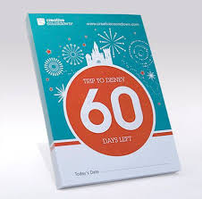Disney Countdown A 60 Day Tear Off Disney Countdown Calendar Disney