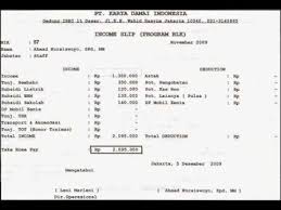 Mencantumkan semua informasi umum mengenai perusahaan informasi ini dicantumkan harus secara detail meskipun merupakan informasi umum. Video Contoh Membuat Slip Gaji Perusahaan Swasta Youtube
