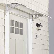 Picture window over awning clear opening width = window width − 5.694 (145). Amazon Com The Lakeside Collection Window Awning Or Front Door Canopy Snow And Rain Blocker White Garden Outdoor