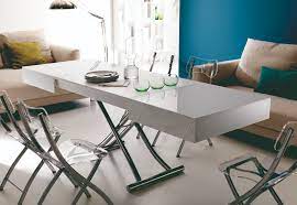 From a coffee table that converts to a dining table, to a transforming console table, resource transforming tables from resource furniture maximize every square foot in any space. Extending Lifting Coffee Table Extends To Seat Up 8 Guests