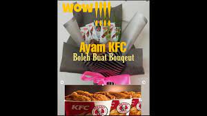Gubahan Bouquet Ayam Goreng Kfc Wow Youtube Kfc Food Bouquet Kfc Chicken