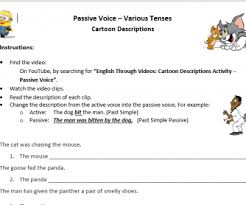 Sep 14, 2016 · the second passive voice example gives all the facts, but the third example is the most lucid and concise. Passive Voice Video Activity Cartoon Clip Descriptions