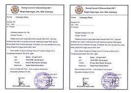 Contoh surat undangan resmi yang baik dan benar contoh surat. Contoh Undangan Karang Taruna Untuk Perangkat Desa Triprofik Com