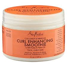 Just wet your hair, or if you have fine hair, just spray it down after you're done cutting but before styling. Shea Moisture Coconut Hibiscus Curl Enhancing Smoothie Thick Curly Hair 340g Amazon De Beauty
