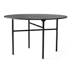 Snaregrade Round Table 47 Black Oak 1 Round Dining Table Dining Table In Kitchen Contemporary Dining Table