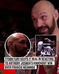👀 Tyson Fury's instant reaction to the devastating KO speaks volume