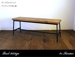 楽天市場 アイアンベンチ 木製ベンチ ダイニングテーブル 椅子 チェアー カフェテーブル コーヒーテーブル 9 ｓ furniture インテリア 手作り家具 家具のアイデア